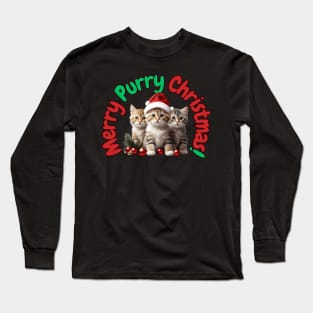 Merry Purry Christmas Long Sleeve T-Shirt